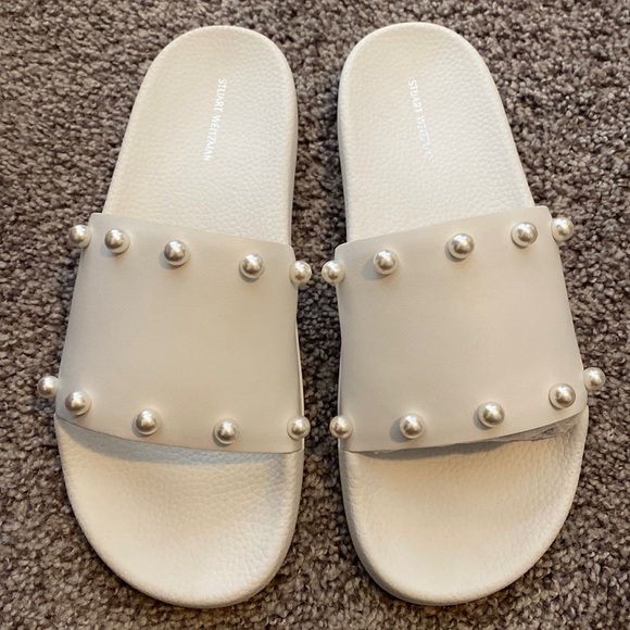 NIB Stuart Weitzman ‘Superstud’ Pool Slide - Picture 1 of 5